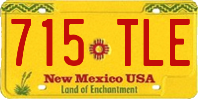 NM license plate 715TLE