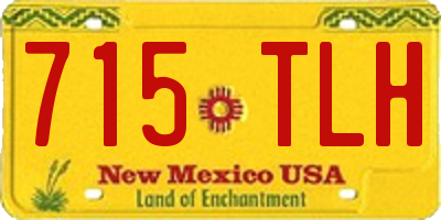 NM license plate 715TLH