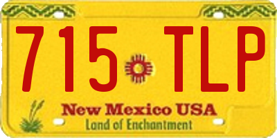 NM license plate 715TLP