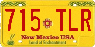 NM license plate 715TLR
