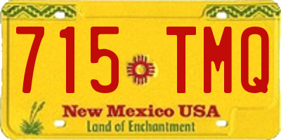 NM license plate 715TMQ