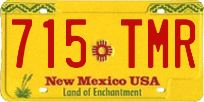 NM license plate 715TMR