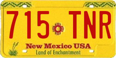 NM license plate 715TNR