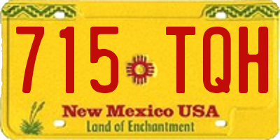 NM license plate 715TQH