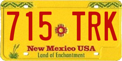 NM license plate 715TRK