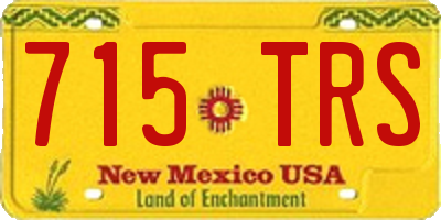 NM license plate 715TRS