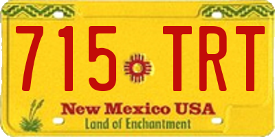 NM license plate 715TRT