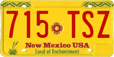 NM license plate 715TSZ