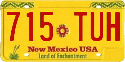 NM license plate 715TUH