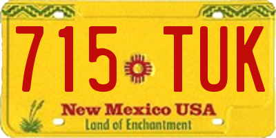 NM license plate 715TUK