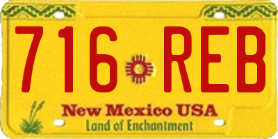 NM license plate 716REB