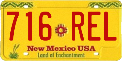NM license plate 716REL