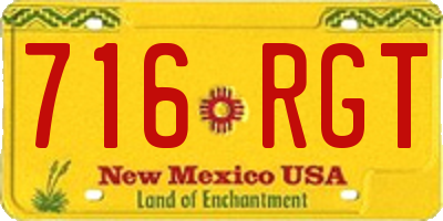 NM license plate 716RGT