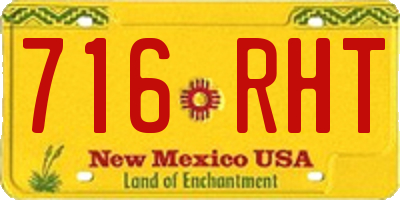 NM license plate 716RHT