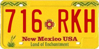 NM license plate 716RKH