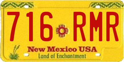 NM license plate 716RMR