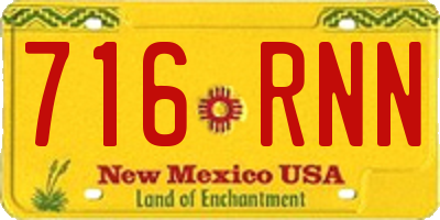 NM license plate 716RNN