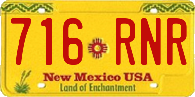 NM license plate 716RNR