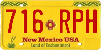 NM license plate 716RPH