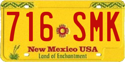 NM license plate 716SMK