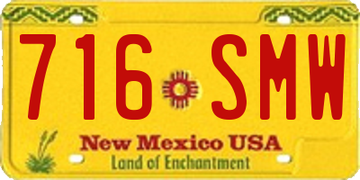 NM license plate 716SMW