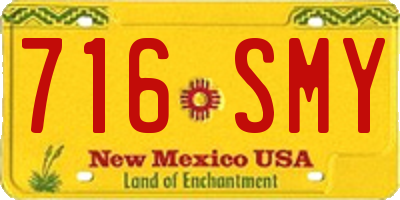 NM license plate 716SMY
