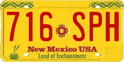 NM license plate 716SPH