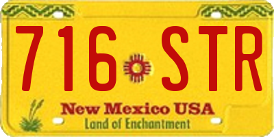 NM license plate 716STR