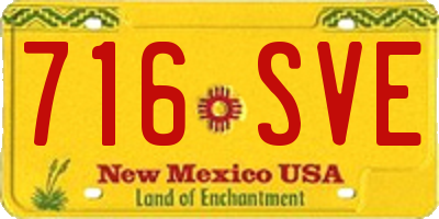NM license plate 716SVE