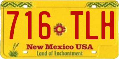 NM license plate 716TLH