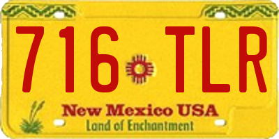 NM license plate 716TLR