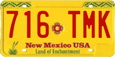 NM license plate 716TMK