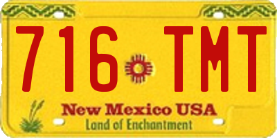 NM license plate 716TMT
