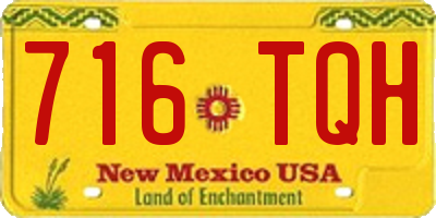 NM license plate 716TQH