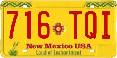 NM license plate 716TQI