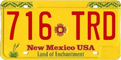 NM license plate 716TRD