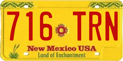 NM license plate 716TRN