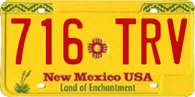 NM license plate 716TRV