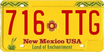 NM license plate 716TTG