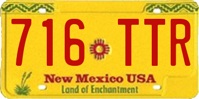 NM license plate 716TTR