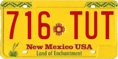 NM license plate 716TUT