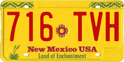 NM license plate 716TVH
