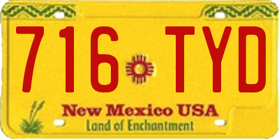 NM license plate 716TYD
