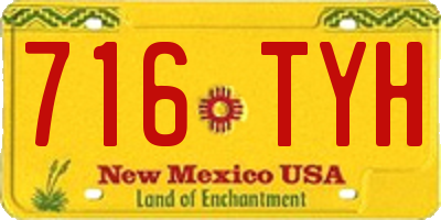 NM license plate 716TYH