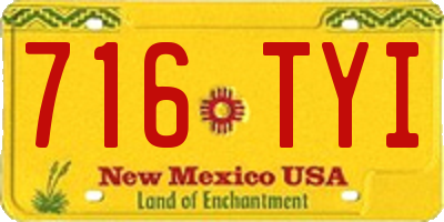 NM license plate 716TYI