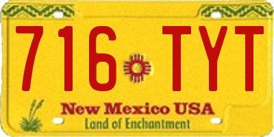 NM license plate 716TYT