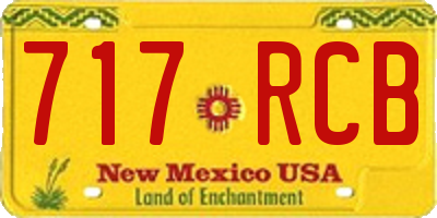 NM license plate 717RCB