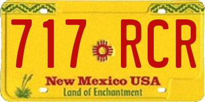NM license plate 717RCR
