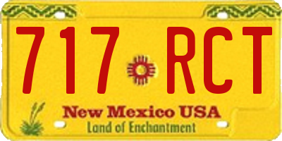 NM license plate 717RCT
