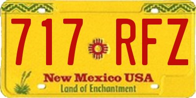 NM license plate 717RFZ